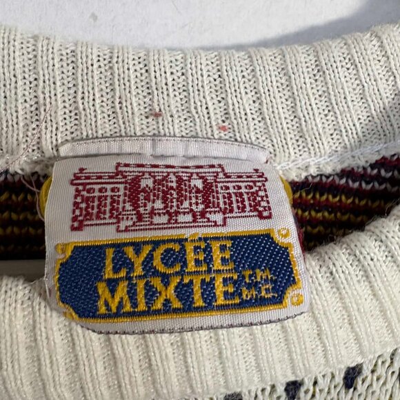 Vintage 80s/90s Kids Fair Isle Knit Sweater – Made in Canada – Size M - Picture 4 of 7